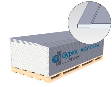 Гипсовая плита Gyproc АКУ-Лайн 12.5 мм, 2500х1200 от производителя ...